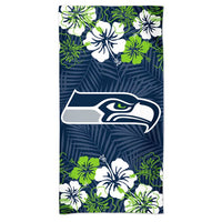 Wholesale-Seattle Seahawks FLORAL Spectra Beach Towel 30" x 60"