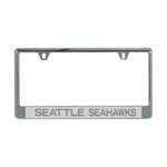 Wholesale-Seattle Seahawks FROSTED Lic Plate Frame B/O Printed