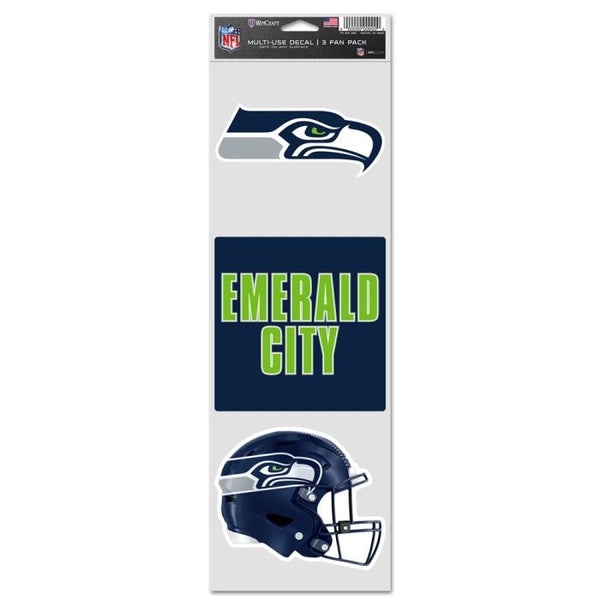 Wholesale-Seattle Seahawks Fan Decals 3.75" x 12"