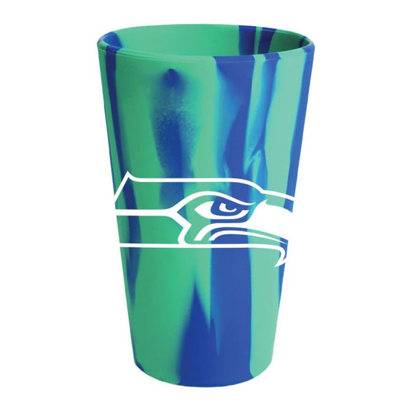 Wholesale-Seattle Seahawks Fashion 16 oz Silicone Pint Glass