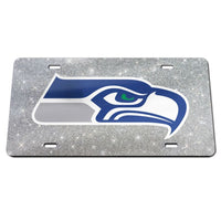 Wholesale-Seattle Seahawks GLITTER BACKGROUND Acrylic Classic License Plates