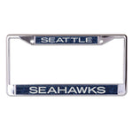 Wholesale-Seattle Seahawks GLITTER BACKGROUND Lic Plate Frame B/O Printed