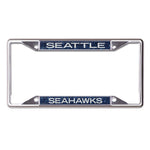 Wholesale-Seattle Seahawks GLITTER BACKGROUND Lic Plt Frame S/S Printed