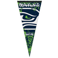 Wholesale-Seattle Seahawks GRAFFITI Premium Pennant 17" x 40"