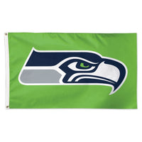 Wholesale-Seattle Seahawks Green background Flag - Deluxe 3' X 5'