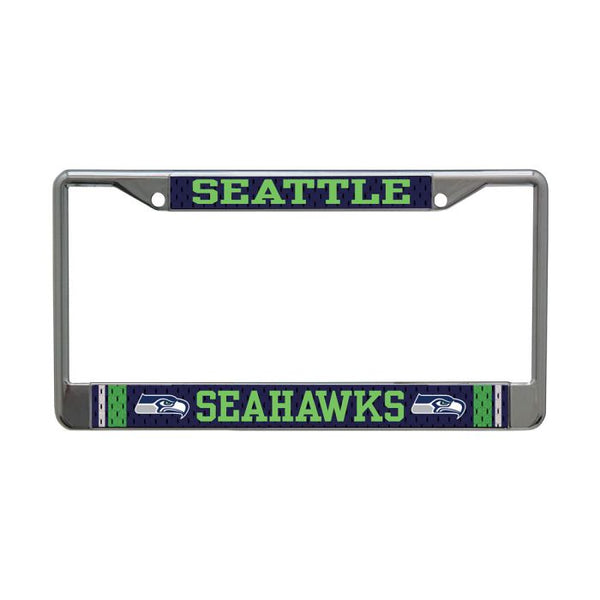 Wholesale-Seattle Seahawks JERSEY Lic Plt Frame S/L Printed