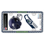 Wholesale-Seattle Seahawks License Plate Thin Frame - Plastic w/Decal