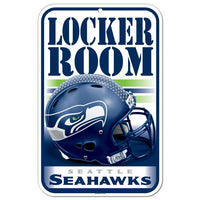 Wholesale-Seattle Seahawks Locker Room Plastic Sign 11" x 17"