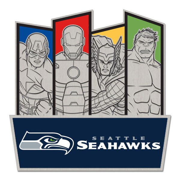 Wholesale-Seattle Seahawks / Marvel (C) 2021 Marvel Collector Pin Jewelry Card