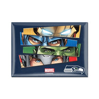 Wholesale-Seattle Seahawks / Marvel (C) 2021 Marvel Metal Magnet 2.5" x 3.5"