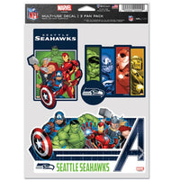 Wholesale-Seattle Seahawks / Marvel (C) 2021 Marvel Multi Use 3 Fan Pack