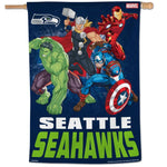 Wholesale-Seattle Seahawks / Marvel (C) 2021 Marvel Vertical Flag 28" x 40"