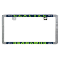 Wholesale-Seattle Seahawks Metal Lic. Plate Frame Slim