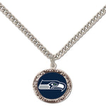 Wholesale-Seattle Seahawks Necklace w/Charm Jewelry Card