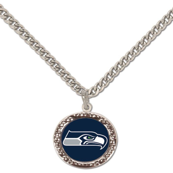 Wholesale-Seattle Seahawks Necklace w/Charm Jewelry Card