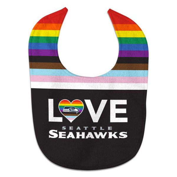 Wholesale-Seattle Seahawks Pride Love All Pro Baby Bib