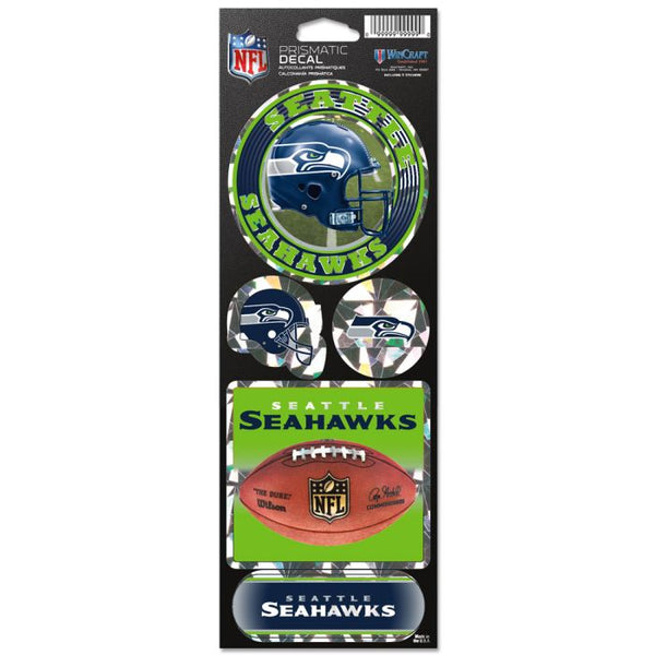 Wholesale-Seattle Seahawks Prismatic Decal 4" x 11"