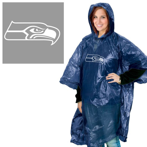 Wholesale-Seattle Seahawks Rain Poncho