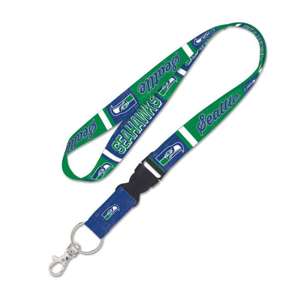 Wholesale-Seattle Seahawks Retro Lanyard w/detachable buckle 1"