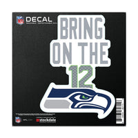 Wholesale-Seattle Seahawks SLOGAN All Surface Decal 6" x 6"