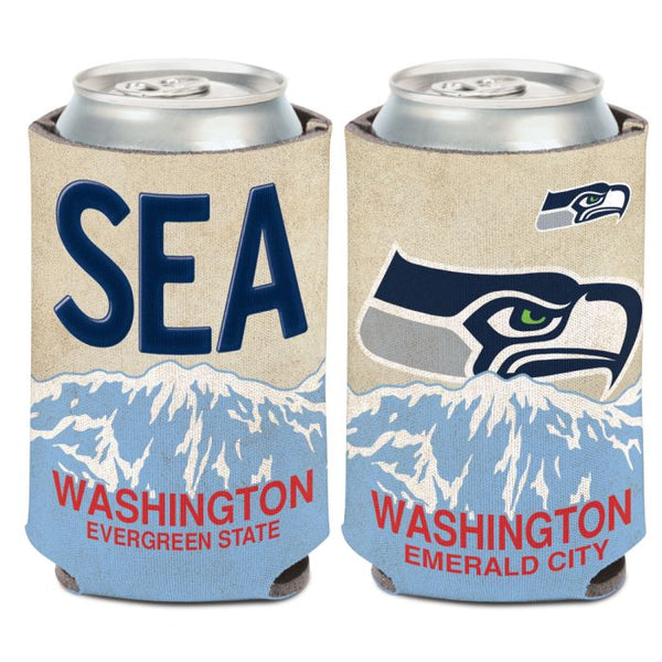 Wholesale-Seattle Seahawks STATE PLATE Can Cooler 12 oz.