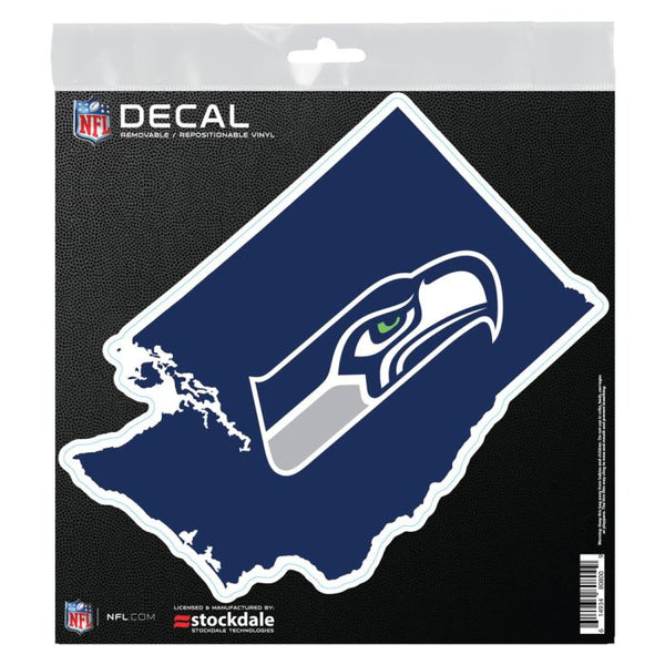 Wholesale-Seattle Seahawks STATE SHAPE All Surface Decal 6" x 6"