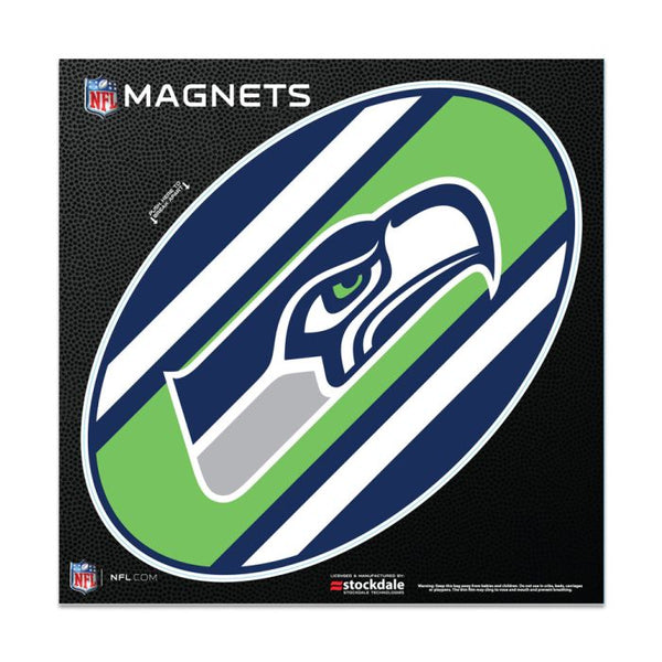 Wholesale-Seattle Seahawks STRIPES Outdoor Magnets 6" x 6"