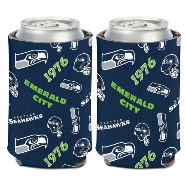 Wholesale-Seattle Seahawks Scatterprint Can Cooler 12 oz.