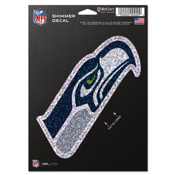 Wholesale-Seattle Seahawks Shimmer Decals 5" x 7"