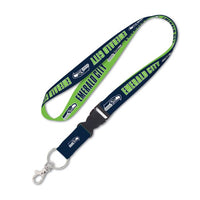 Wholesale-Seattle Seahawks Slogan Lanyard w/detachable buckle 1"