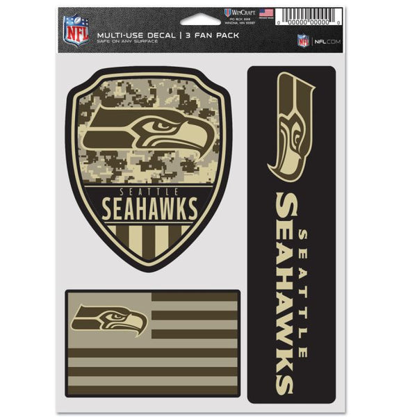 Wholesale-Seattle Seahawks Standard Multi Use 3 Fan Pack