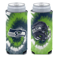 Wholesale-Seattle Seahawks Tie Dye 12 oz Slim Can Cooler