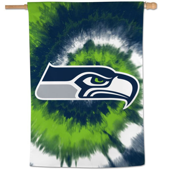 Wholesale-Seattle Seahawks Tie Dye Vertical Flag 28" x 40"