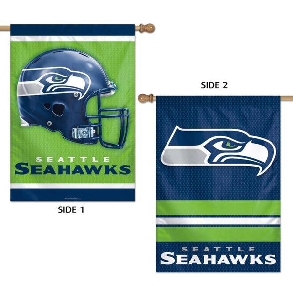 Wholesale-Seattle Seahawks Vertical Flag 2 Sided 28" x 40"