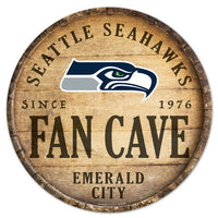 Wholesale-Seattle Seahawks Wood Sign 14" Rnd