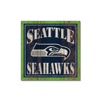 Wholesale-Seattle Seahawks Wooden Magnet 3" X 3"