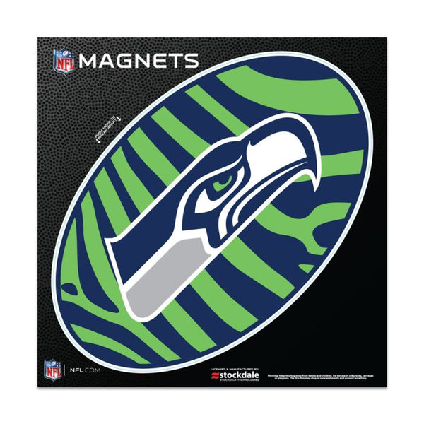 Wholesale-Seattle Seahawks ZEBRA Outdoor Magnets 6" x 6"