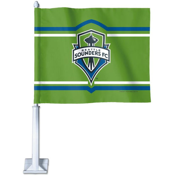 Wholesale-Seattle Sounders Car Flag 11.75" x 14"