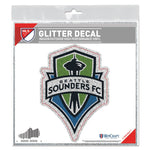 Wholesale-Seattle Sounders Decal Glitter 6" x 6"