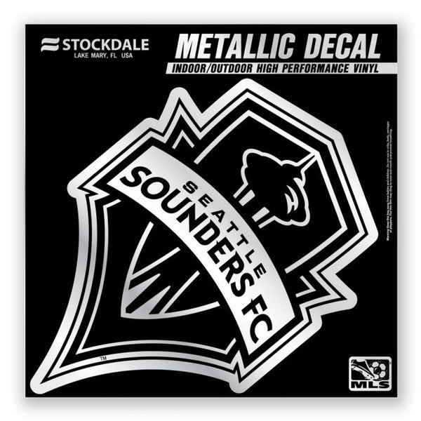 Wholesale-Seattle Sounders Decal Metallic 6" x 6"