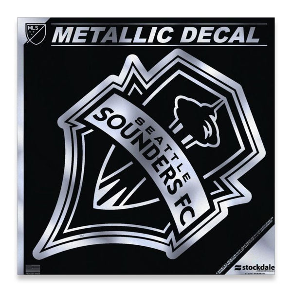 Wholesale-Seattle Sounders Decal Metallic 6" x 6"