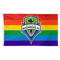 Wholesale-Seattle Sounders Flag - Deluxe 3' X 5'