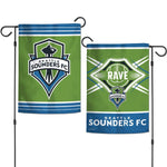 Wholesale-Seattle Sounders Logo Garden Flags 2 sided 12.5" x 18"