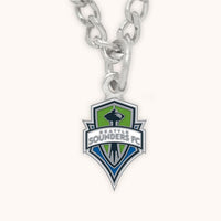 Wholesale-Seattle Sounders Necklace w/Charm Clamshell