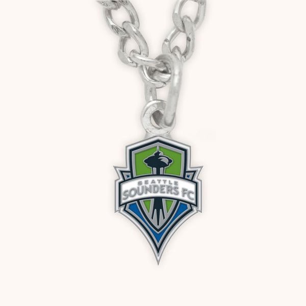 Wholesale-Seattle Sounders Necklace w/Charm Clamshell