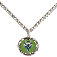 Wholesale-Seattle Sounders Necklace w/Charm Jewelry Card