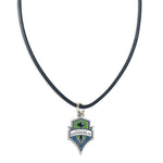 Wholesale-Seattle Sounders Necklace w/Leather