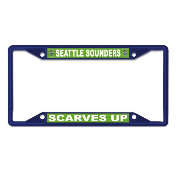 Wholesale-Seattle Sounders SLOGAN: SCARVES UP Lic Plt Frame S/S