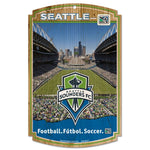 Wholesale-Seattle Sounders Wood Sign 11" x 17" 1/4" thick