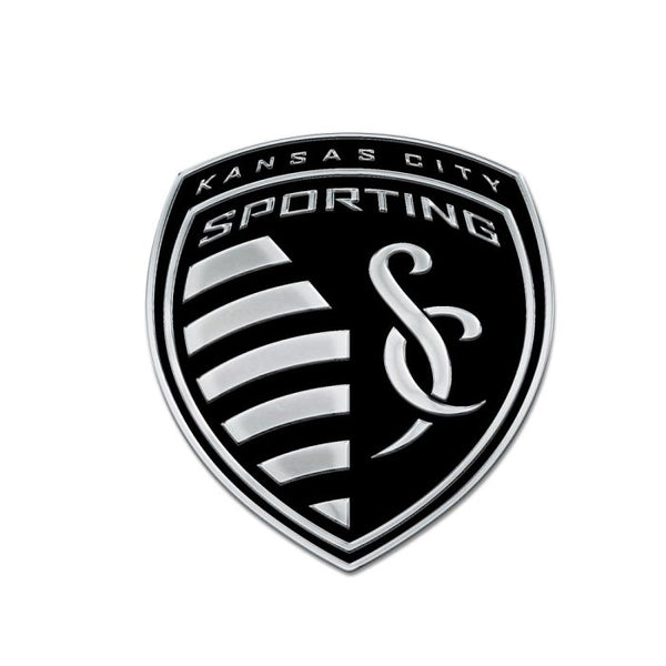 Wholesale-Sporting Kansas City Chrome Free Form Auto Emblem